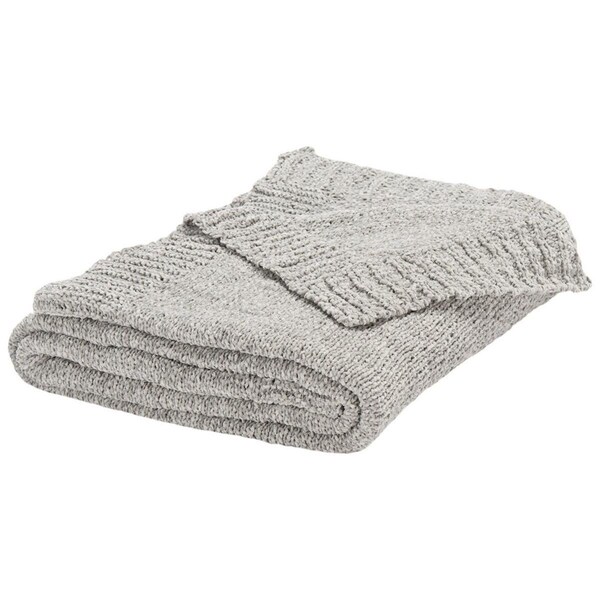Safavieh 50 x 60 in. Brynna Throw, Light Grey - THR239A-5060