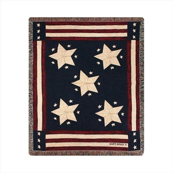 Manual Woodworkers & Weavers Manual Woodworkers and Weavers ATLMW Long May It Wave Tapestry Throw Blanket Fashionable Jacquard Woven 50 X 60 in. - ATLMW