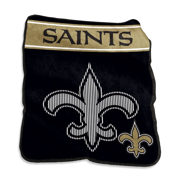 Logo Brands New Orleans Saints 60x80 Raschel Throw - 620-26X