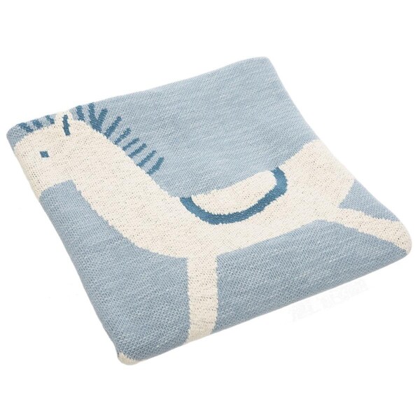Safavieh 32 x 40 in. Tater Trot Light Blue Blanket - BBY1015D-3240