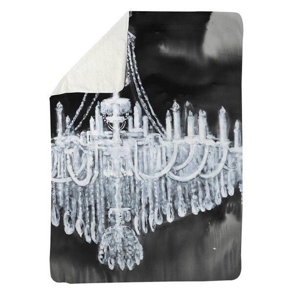 Kd Cuna 60 x 80 in. Glam Chandelier-Sherpa Fleece Blanket - KD2786692