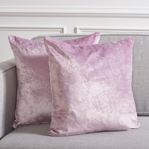 Safavieh 18 x 18 in. Jovanni Pillow, Lavender, 2PK - PLS503D-1818-SET2