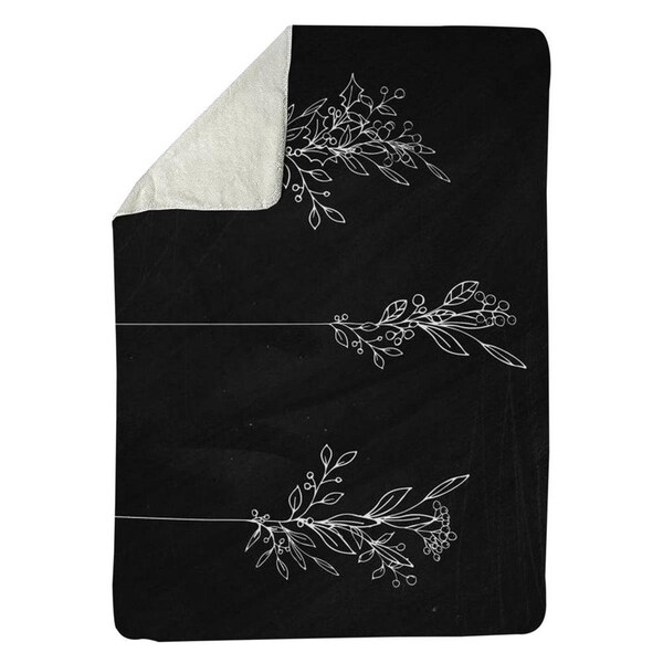 Kd Cuna 60 x 80 in. Mistletoe-Sherpa Fleece Blanket - KD2789791
