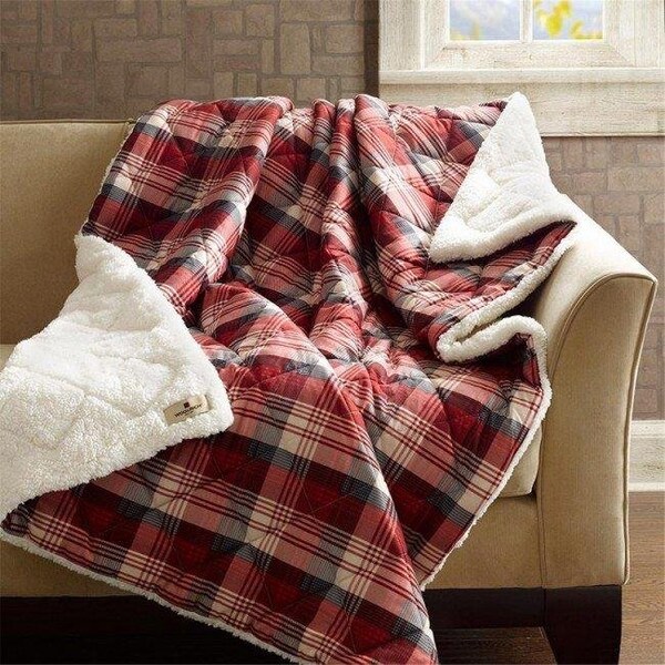 Woolrich Woolrich WR50-1349 50 x 70 in. Tasha Oversized Sofstpun Down Alternative Throw - Red - WR50-1349