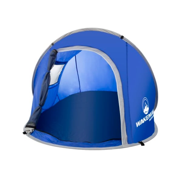 Leisure Sports Pop-up Tent 2-person Water Resistant Barrel Style Tent for Camping with Rain Fly And Carry Bag, BLue - 551852MEX