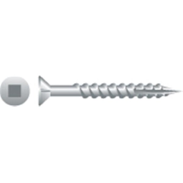 Strong-Point Strong-Point XQ948NZ 9 x 3 in. Square Drive Flat Head Screw with Nibs Particle Board Screws  Zinc Plated  Box of 2 000 - XQ948NZ
