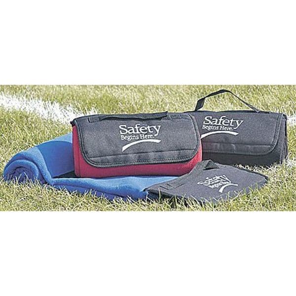 Zoro Select Blanket, Safety Begins Here, Navy Blue - 9X691