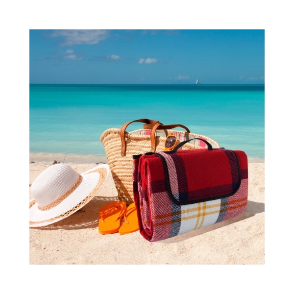Leisure Sports Outdoor Picnic Blanket Oversized Beach Mat with Foam Padding-Waterproof and Foldable- For Travel - 560455GCS