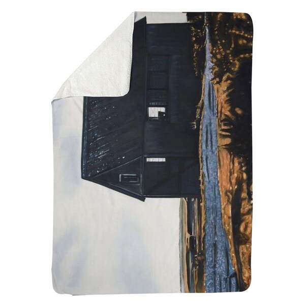 Kd Cuna 60 x 80 in. Abandoned Barn-Sherpa Fleece Blanket - KD2789933