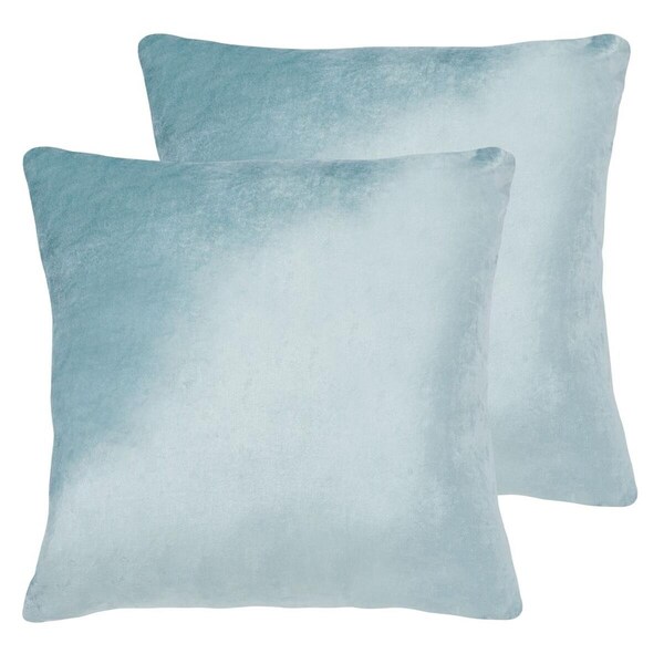 Safavieh 22 x 22 in. Davina Pillow, Aqua, 2PK - PLS500B-2222-SET2