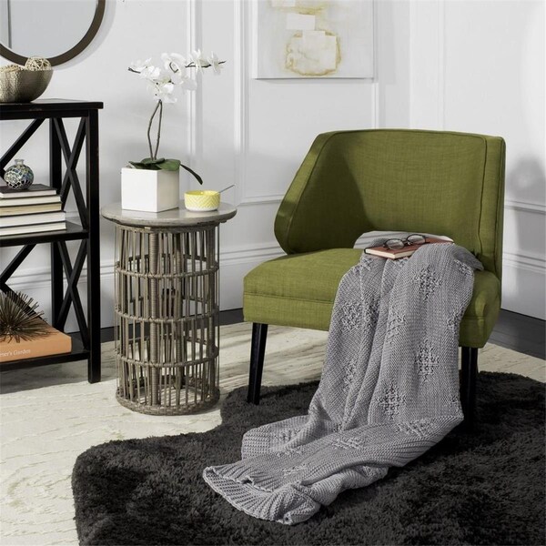 Safavieh 50 x 60 in. Cozy Knit Throw, Grey - THR199A-5060