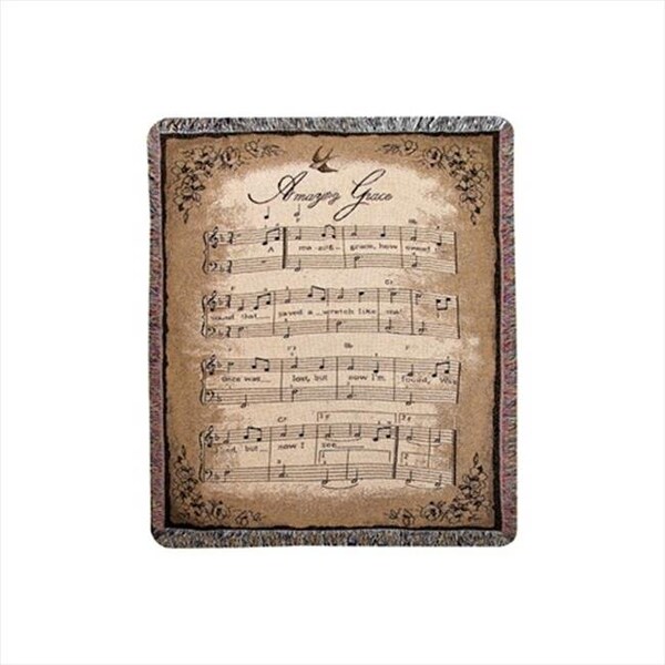 Manual Woodworkers & Weavers Manual Woodworkers and Weavers ATBLSA How Sweet The Sound Tapestry Throw Blanket Fashionable Jacquard Woven 50 X 60 in. - ATBLSA