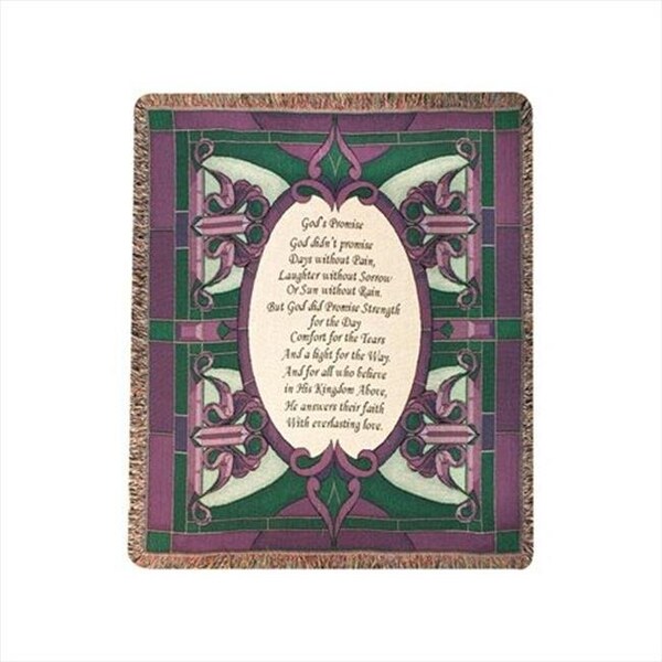Manual Woodworkers & Weavers Manual Woodworkers and Weavers ATGODP Gods Promise Tapestry Throw Blanket Fashionable Jacquard Woven 50 X 60 in. - ATGODP