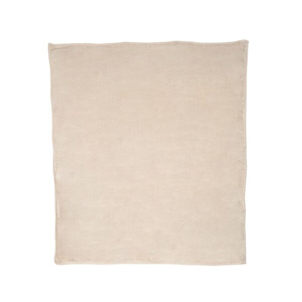 Hastings Home Hastings Home Solid Soft Heavy Thick Plush Mink Blanket 8 pound - Beige - 117959GYK