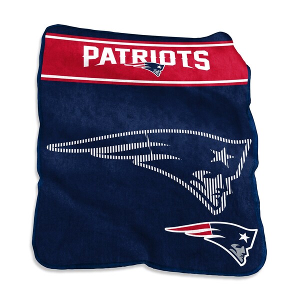 Logo Brands New England Patriots 60x80 Raschel Throw - 619-26X