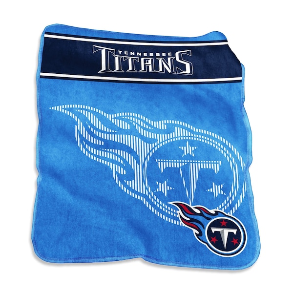 Logo Brands Tennessee Titans 60x80 Raschel Throw - 631-26X