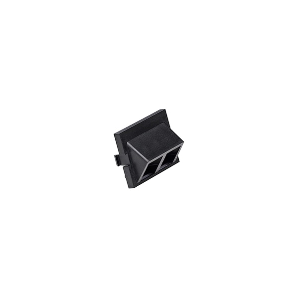 Leviton WALLPLATES MOS 2PORT 1.5U ANG BK - 41294-2QE