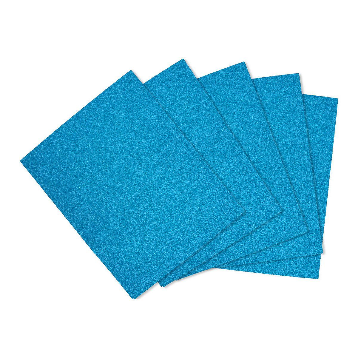 Hércules 4-1/2 in. x 5-1/2 in. 80 Grit 1/4 Hoja de lija con grano de alúmina cerámica, paquete de 5 - 58133