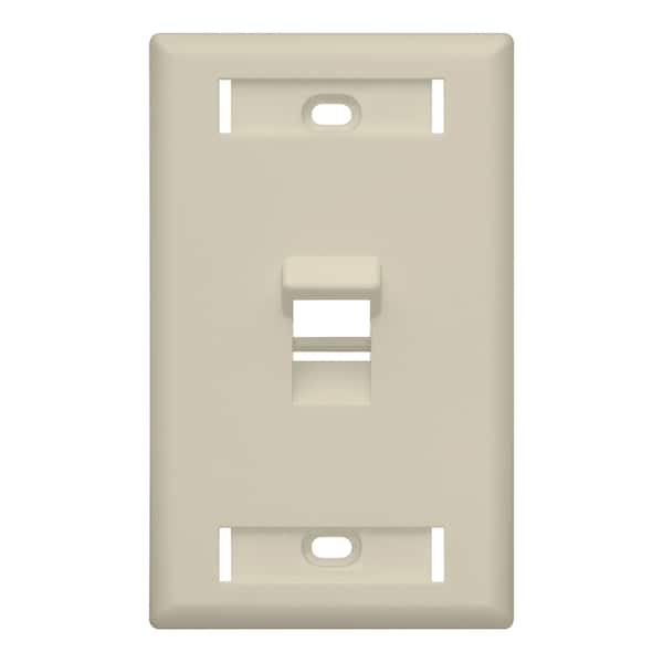 Leviton Number of Gangs: 1 Plastic, Ivory - 42081-1IS