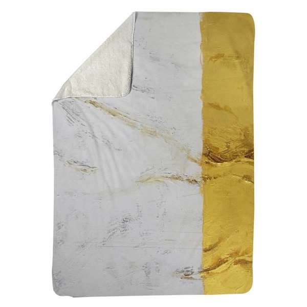 Kd Cuna 60 x 80 in. Golden Shine-Sherpa Fleece Blanket - KD2792485