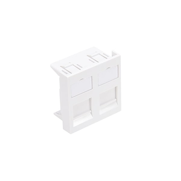 Leviton WALLPLATES INS 45X45 2 PORT WH - LI145-2W2