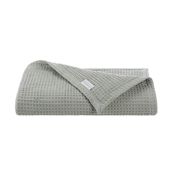 Monarch Brands Aston & Arden Waffle Throw Blanket - Green - P-THROW-WFL-GR