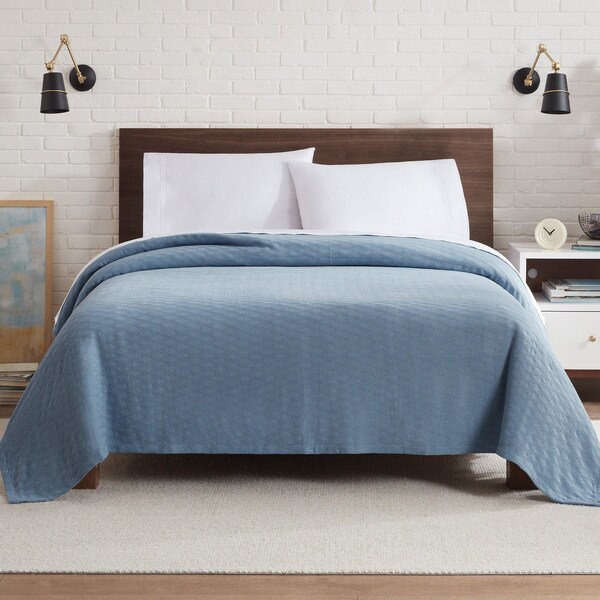 Monarch Brands Aston & Arden Tencel Blanket - King, Blue - P-BKT-TNC-KG-BL