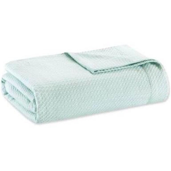 Madison Park Twin Size Blanket, Seafoam - MP51N-5168