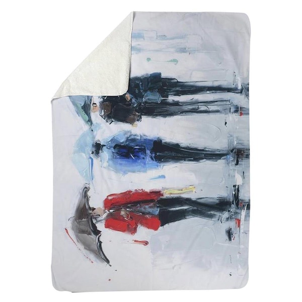Kd Cuna 60 x 80 in. Spring Shower-Sherpa Fleece Blanket - KD2785814