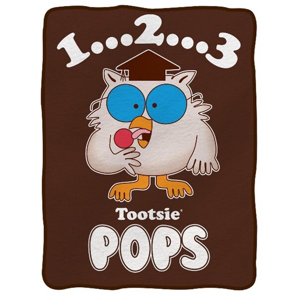 Tootsie Roll 50 x 60 in. Mr. Owl Ultra Plush Fleece Blanket - TO303064