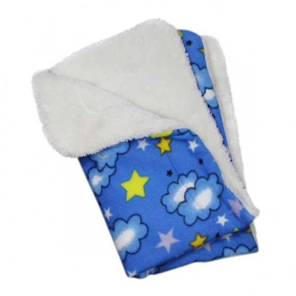 Klippo Klippo KBLNK064 Stars & Clouds Fleece & Ultra Plush Blanket - KBLNK064