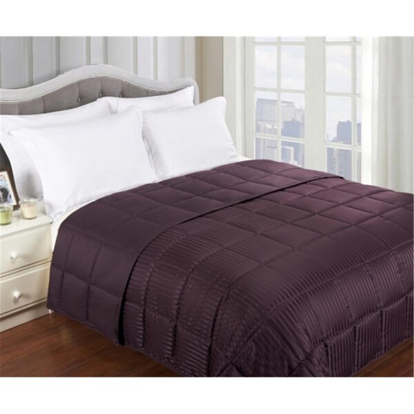 Grand Down All Season Down Alternative Reversible Blanket King-Plum - BLANKET KG PL