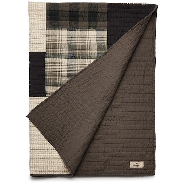 Woolrich Woolrich WR50-1786 Winter Hills Quilted Throw - Tan - WR50-1786