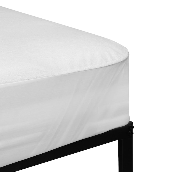 Flash Furniture Capri Comfortable Sleep Premium Fitted 100% Waterproof-Hypoallergenic Vinyl Free Mattress Protector - Breathable Fabric Surface, Full - RF-MP101-F-GG