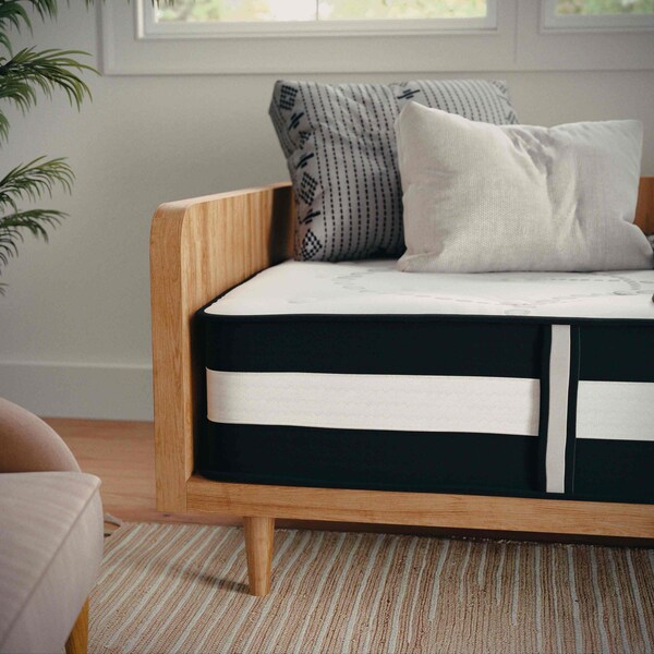 Flash Furniture 12" Hybrid Mattress, Twin Mattress in a Box - CL-E230P-R-T-GG