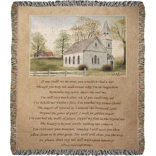 Manual Woodworkers Manual Woodworkers ATIYCSM 50 x 60 in. If You Could See Me Tapestry Throw - ATIYCSM
