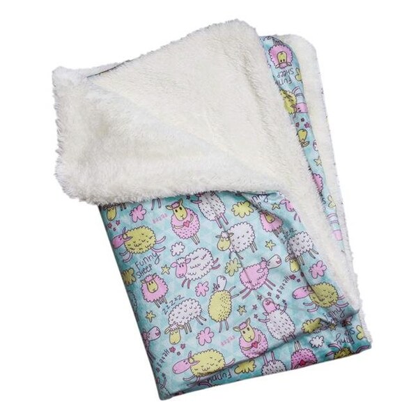 Klippo Klippo KBLNK069 Ultra Soft Minky & Plush Funny Sheep Blanket - KBLNK069