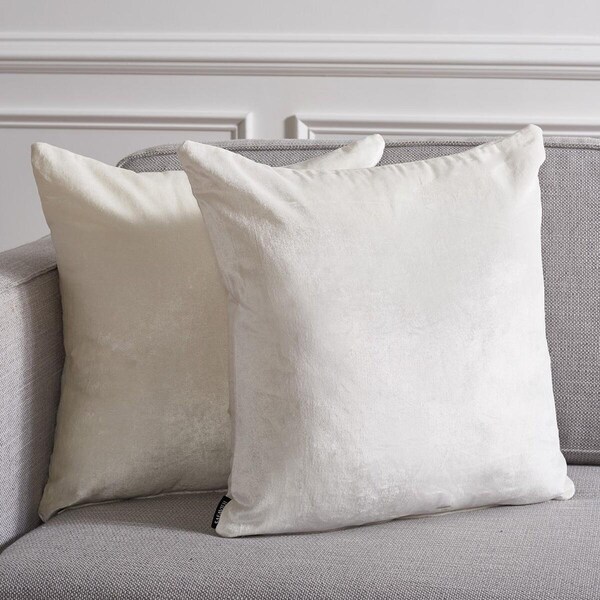 Safavieh 18 x 18 in. Jovanni Pillow, Ivory, 2PK - PLS503A-1818-SET2