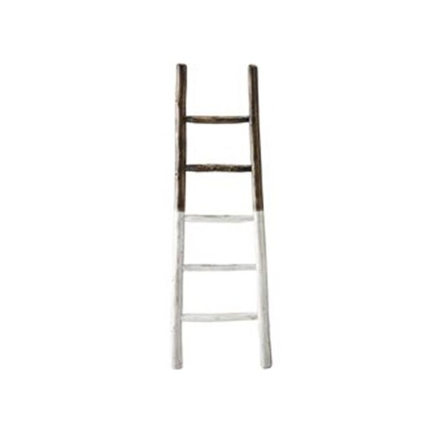 Progressive Furniture Progressive Furniture A212-10FW 23 x 24 x 3 in. Millie Blanket Ladder - Distressed French Roast & White - A212-10FW