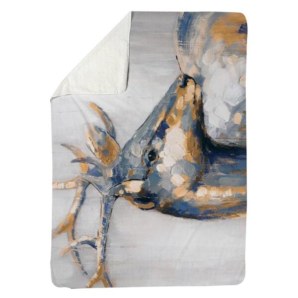 Kd Cuna 60 x 80 in. Golden Deer-Sherpa Fleece Blanket - KD2792492
