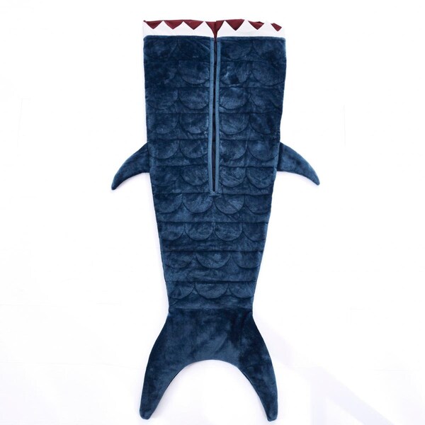 Gfancy Fixtures Shark Weighted Throw Blanket, Navy Blue - GF3103486