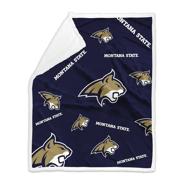 Logo Brands Montana State 50x60 Plush Sherpa Throw - 278-24S-4