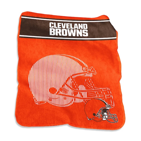 Logo Brands Cleveland Browns 60x80 Raschel Throw - 608-26X