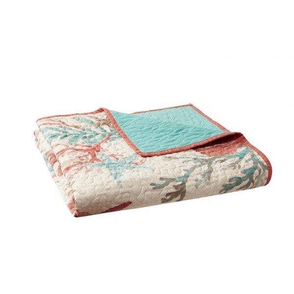 Madison Park Pebble Beach Oversized Cotton Quilted Throw - MP50-3723
