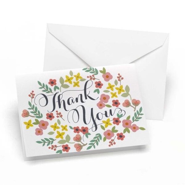 Hortense Hewitt Hortense b Hewitt 35214 Retro Floral Thank You - 35214