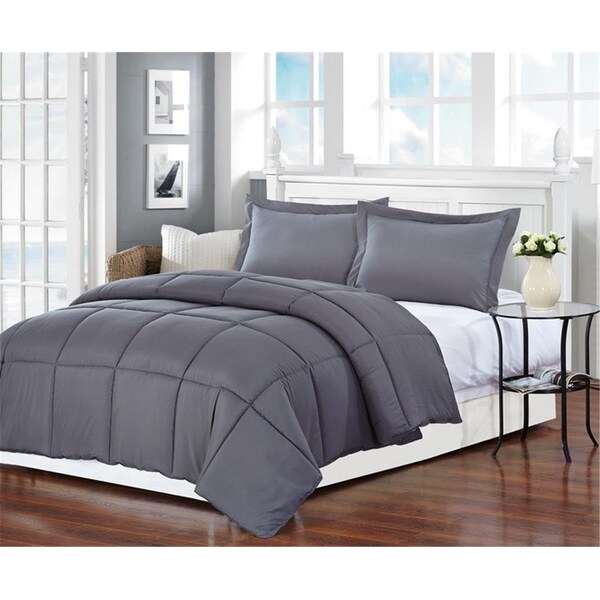 Gfancy Fixtures 1 x 78.75 x 59 in. Luxury Grey Faux Fur Throw Blanket &amp; Back Fleece - GF2627873