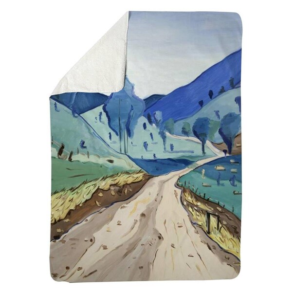 Kd Cuna 60 x 80 in. Tuscany Trail-Sherpa Fleece Blanket - KD2786062