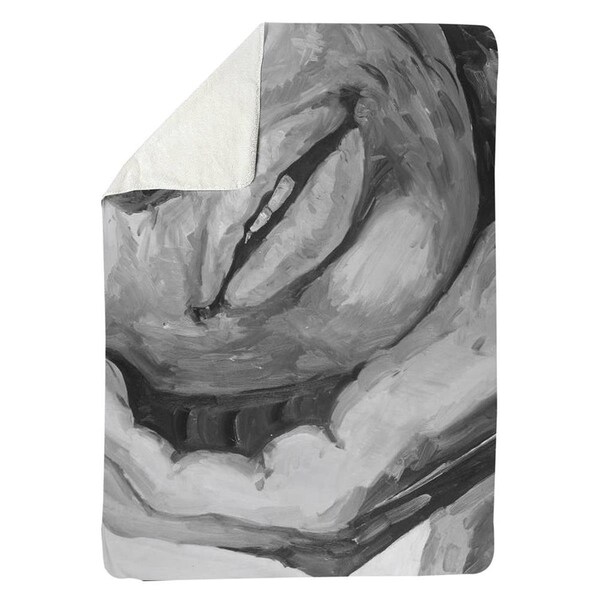 Begin Home Decor 60 x 80 in. Irresistible Lips-Sherpa Fleece Blanket - 5545-6080-FI49-1