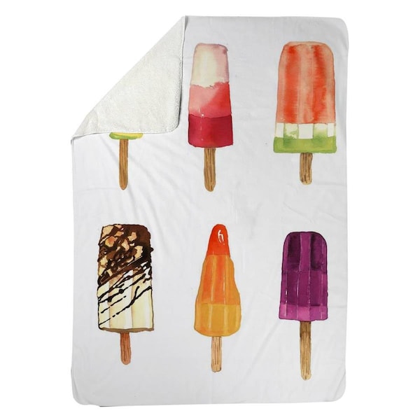 Kd Cuna 60 x 80 in. Iced Lollipop-Sherpa Fleece Blanket - KD2789930