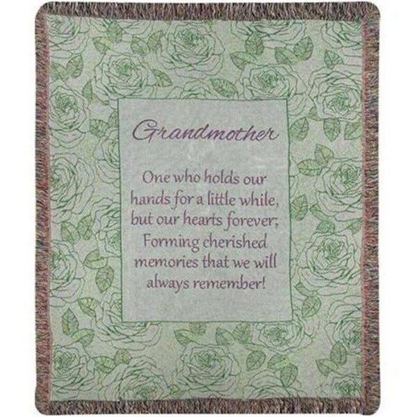 Manual Woodworkers & Weavers Manual Woodworkers & Weavers ATGWHH 50 x 60 in. Grandmother Holds Our Hands Blanket - ATGWHH